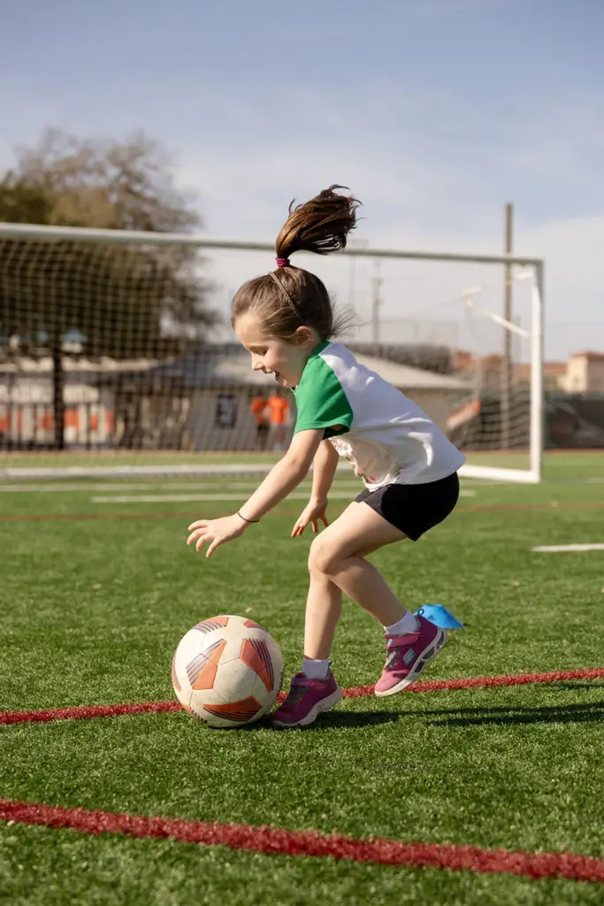 Youth athletes training at a camp
